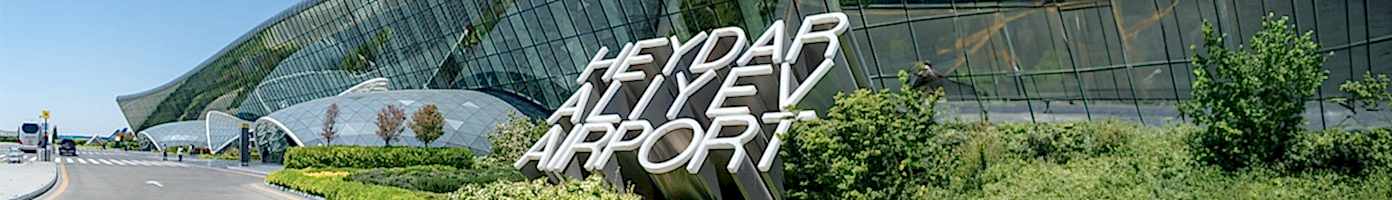 Haydar Aliyev Havalimanı tabela