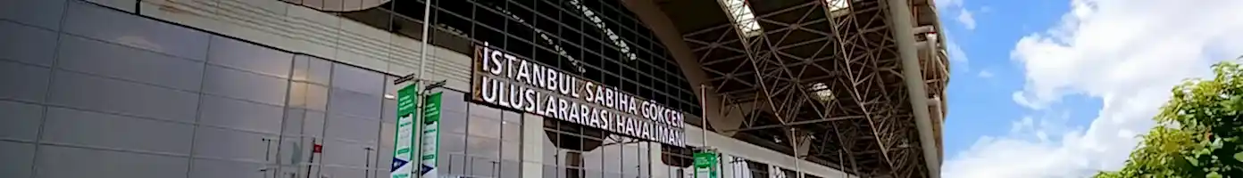 Sabiha Gökçen Havalimanı giriş tabelası
